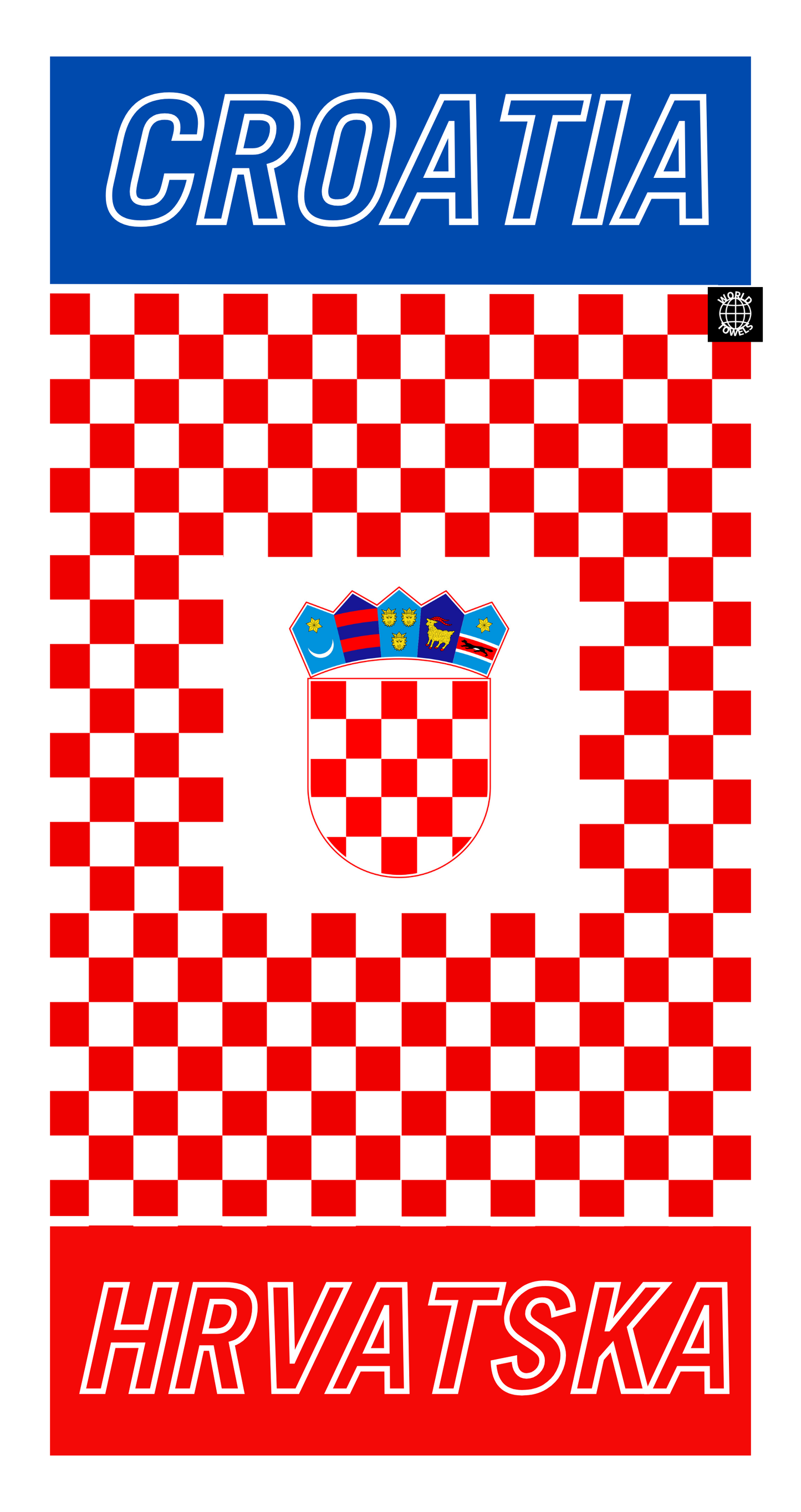 Croatia 🇭🇷 Sustainable Gym Towel
