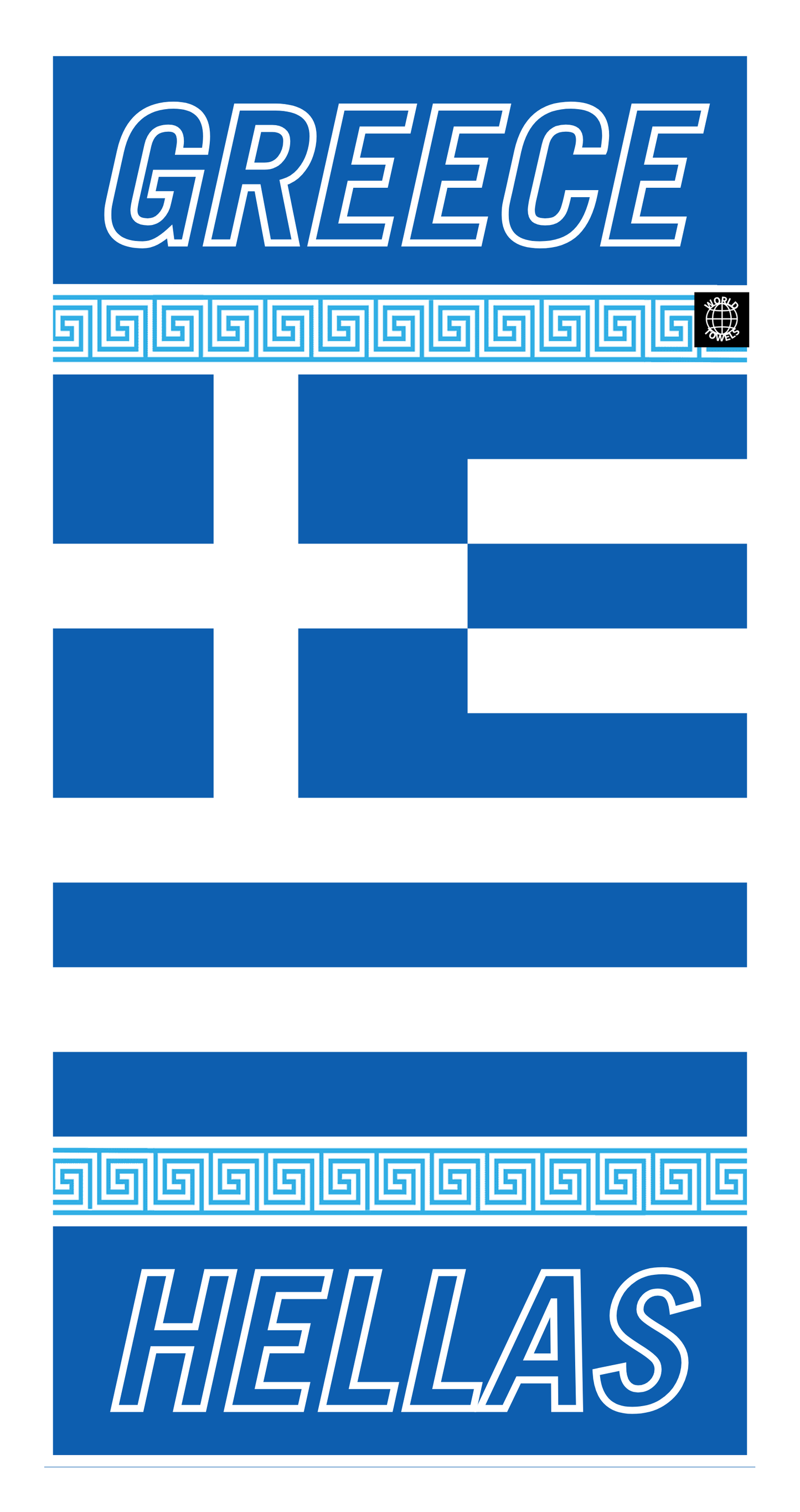 Greece 🇬🇷 Sustainable Gym Towel